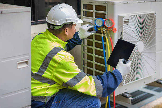 Professional Hvac Installation technician working in Little Falls, MN